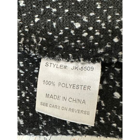 Forever 21 marbled black open front long sleeves coat size Small - Picture 4 of 9